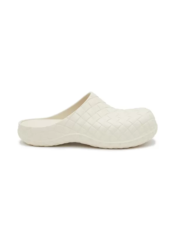 Sandals>BOTTEGA VENETA Beebee' Woven Motif Gel Rubber Mules