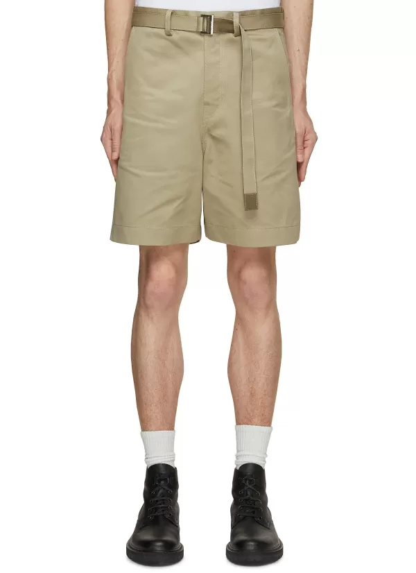 Pants>SACAI Belted Chino Shorts