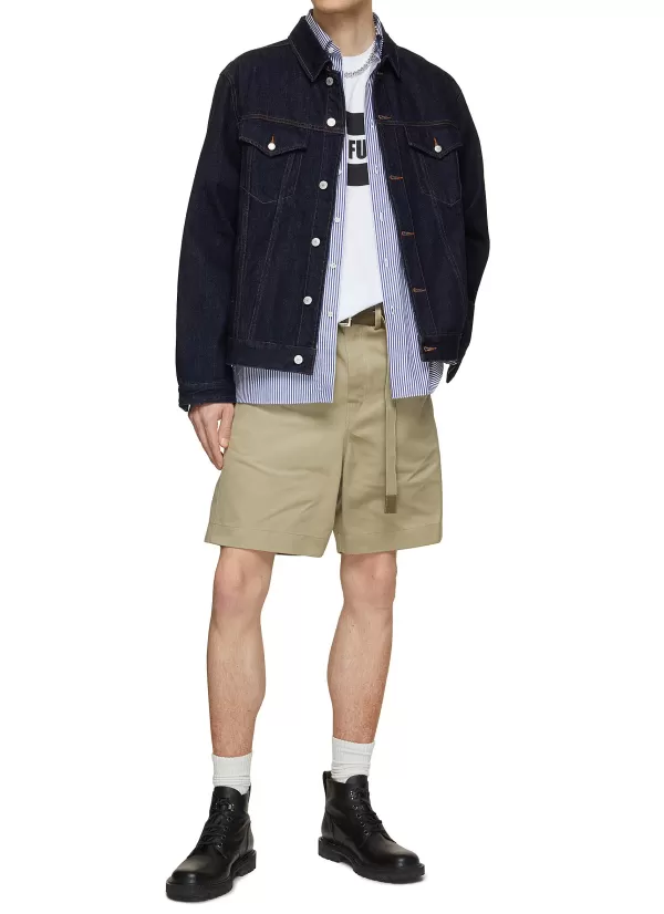 Pants>SACAI Belted Chino Shorts