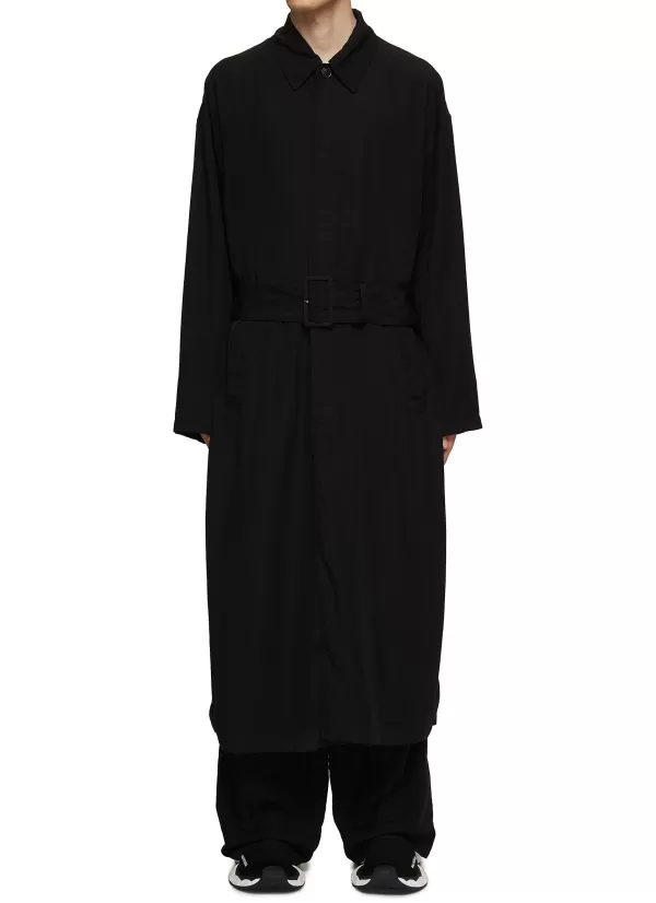 Coats>BALENCIAGA Belted Long Coat