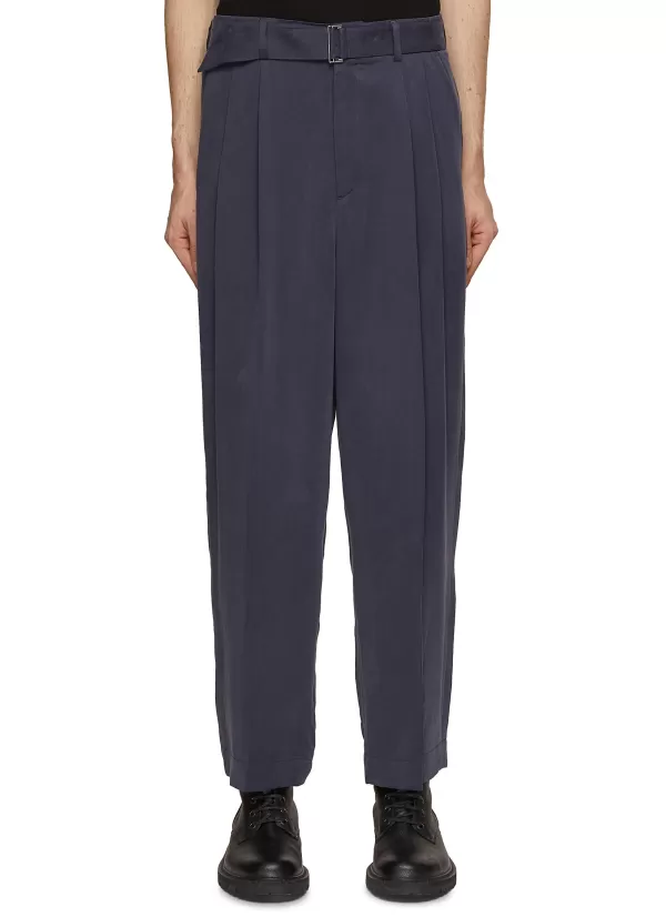 Pants>LE17SEPTEMBRE Belted Pleated Pants