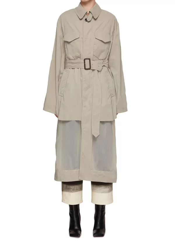 Coats>MAISON MARGIELA Belted Reversible Trench Coat