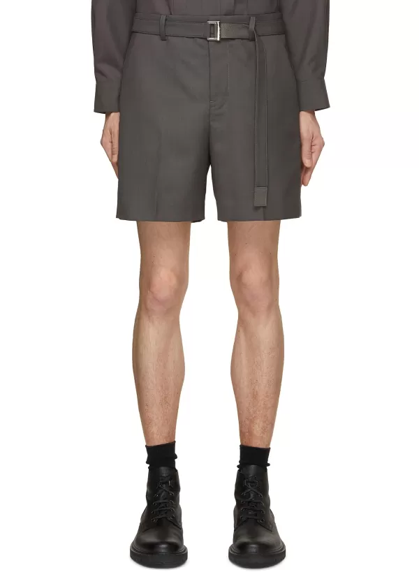 Pants>SACAI Belted Suit Shorts