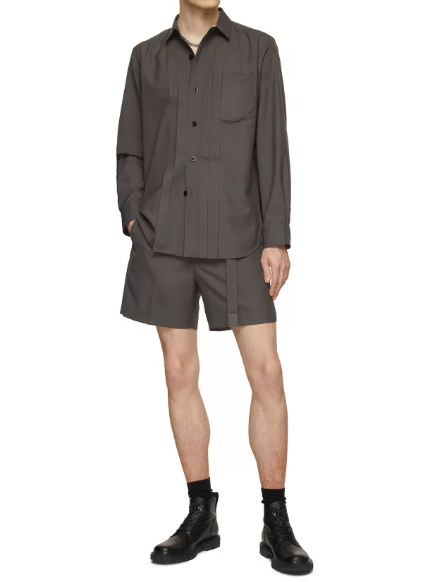 Pants>SACAI Belted Suit Shorts