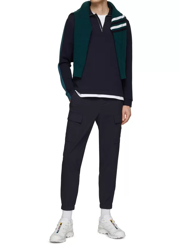 Polos>SOUTHCAPE Bicolour Half Zip Sweatshirt