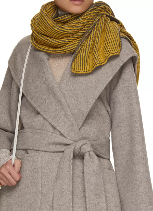 Scarves & Wraps>JOVENS Bi-Colour Stripe Cuff Scarf