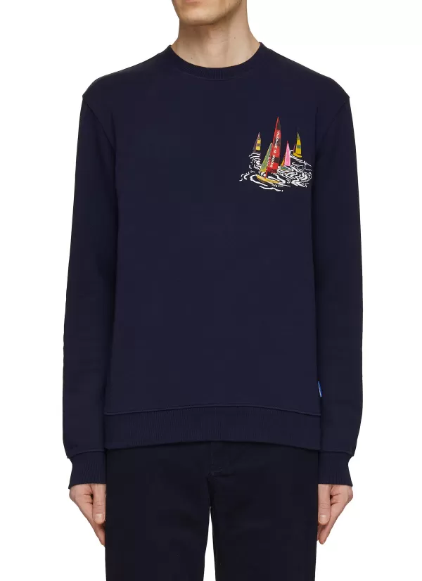 Pullovers & Hoodies>SCOTCH & SODA Boating Artwork Sweatshirt