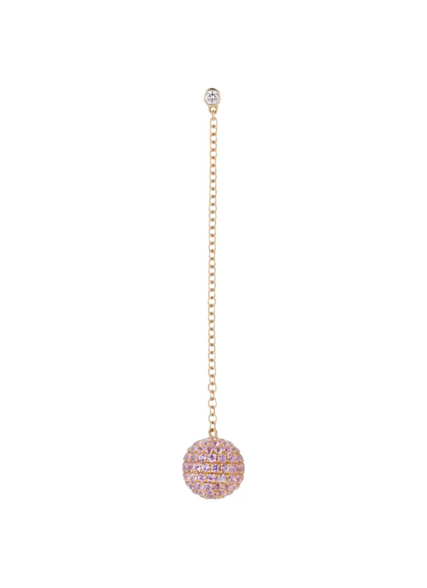 Fine Jewellery>MIO HARUTAKA Bonbon 18K Rose Gold Pink Sapphire Single Drop Earring