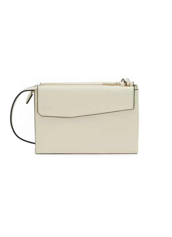 Crossbody>VALEXTRA Borsa Trio Leather Crossbody Bag