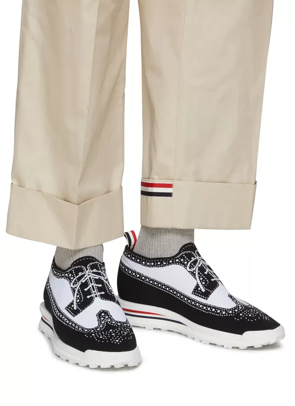 Formal Shoes>THOM BROWNE Brogue Knit Sneakers