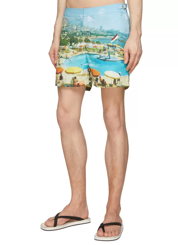 Swimwear>ORLEBAR BROWN Bulldog Monte Carlo Print Swim Shorts