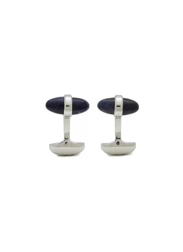 Cufflinks>BABETTE WASSERMAN Bullet Shaped Sodalite Sleek Cufflinks