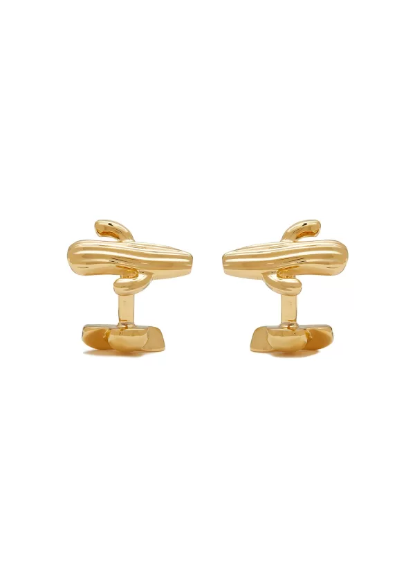 Cufflinks>BABETTE WASSERMAN Cactus And Cowboy Hat Gold Plated Cufflinks