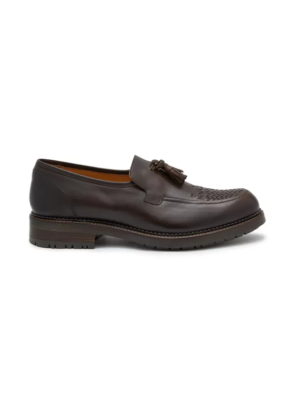 Flats>TESTONI Camogli Leather Loafers