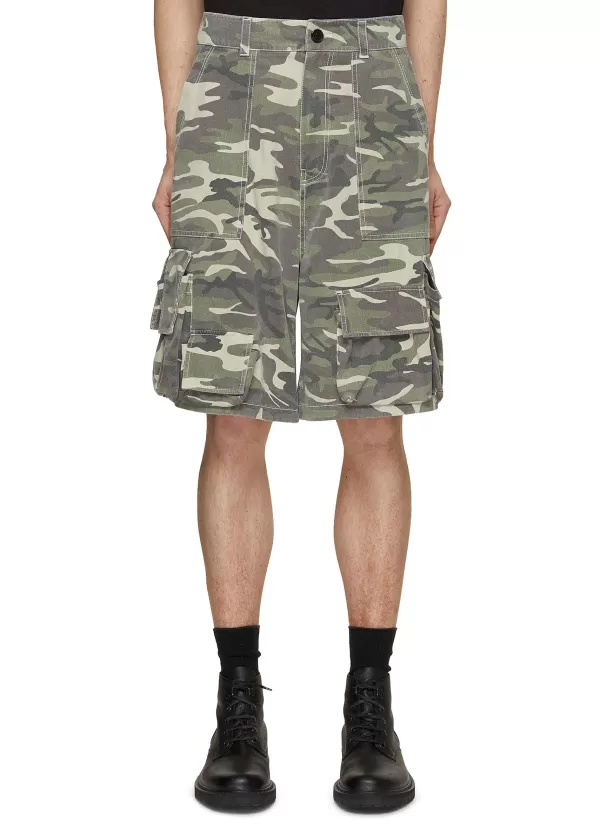 Pants>WE11DONE Camouflage Cargo Shorts