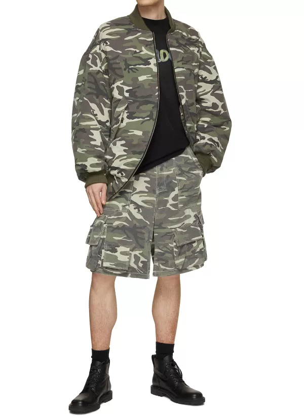 Pants>WE11DONE Camouflage Cargo Shorts