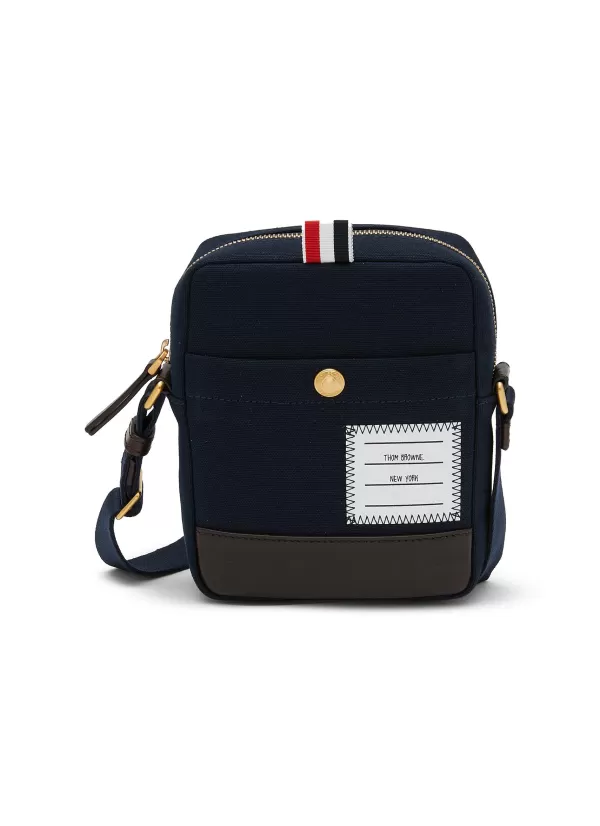 Crossbody>THOM BROWNE Canvas Small Crossbody Bag