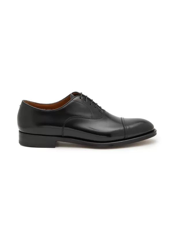 Formal Shoes>DOUCAL's Cap Toe 5-Eyelet Leather Oxford Shoes