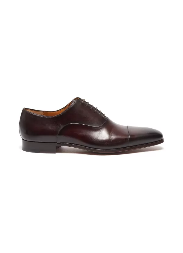 Formal Shoes>MAGNANNI Cap Toe 6-Eyelet Leather Oxford Shoes