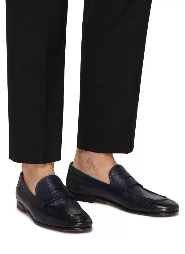 Flats>HENDERSON Capri Penny Leather Loafers