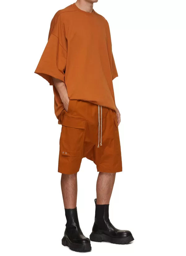 Pants>RICK OWENS Cargo Pod Dropped Crotch Shorts