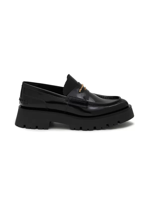 Flats>ALEXANDER WANG Carter Lug Patent Leather Loafer