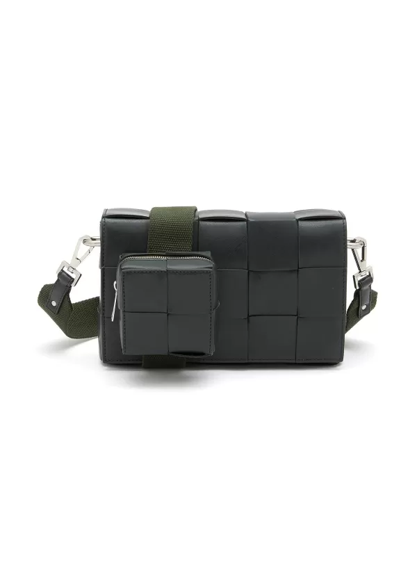 Crossbody>BOTTEGA VENETA Cassette Leather Camera Bag With Mini Pouch