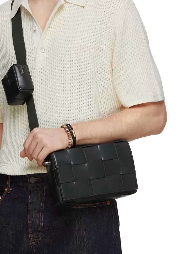 Crossbody>BOTTEGA VENETA Cassette Leather Camera Bag With Mini Pouch