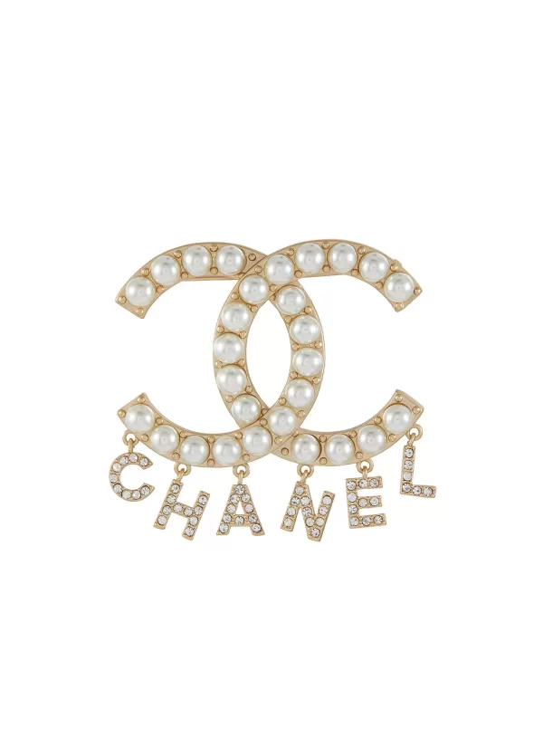 Vintage Accessories>* Chanel Cc Brooch With Charms