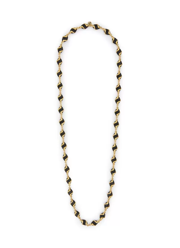 Vintage Accessories>* Chanel Gold Tone Jet Necklace