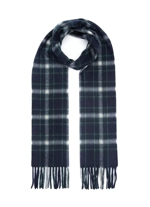 Scarves>COLOMBO Check Print Cashmere Scarf