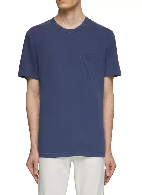 T-Shirts>JAMES PERSE Chest Pocket Cotton Jersey T-Shirt