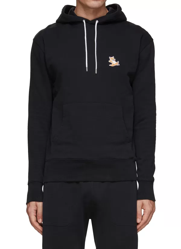 Pullovers & Hoodies>KITSUNE Chillax Fox Patch Hoodie