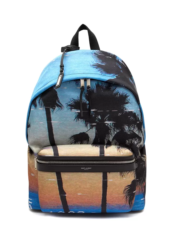 Backpacks>SAINT LAURENT City' Sunset Print Backpack