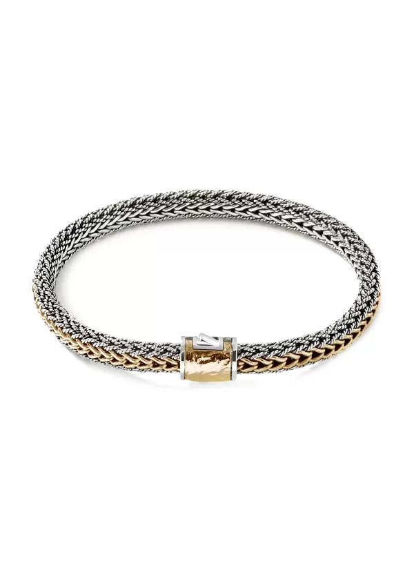 Fine Jewellery>JOHN HARDY Classic Chain 18K Gold & Silver Reversible Chain Bracelet — Size Ul