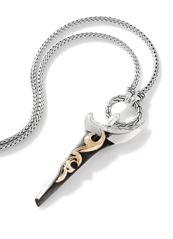 Fine Jewellery>JOHN HARDY Classic Chain 18K Gold Sterling Silver Keris Dagger Pendant