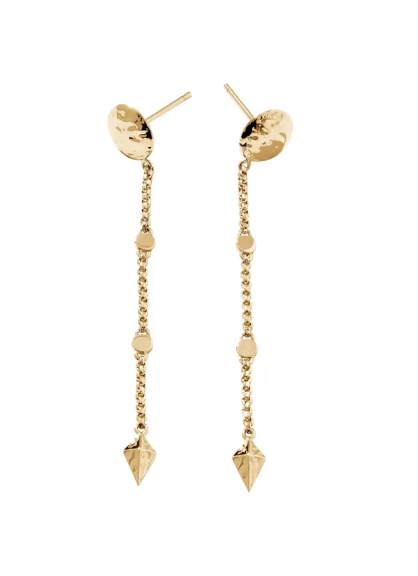 Fine Jewellery>JOHN HARDY Classic Chain Reticulated 18K Gold Drop Earrings