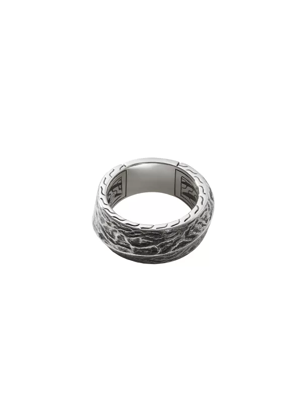 Fine Jewellery>JOHN HARDY Classic Chain Reticulated Sterling Silver Band Ring — Size 10