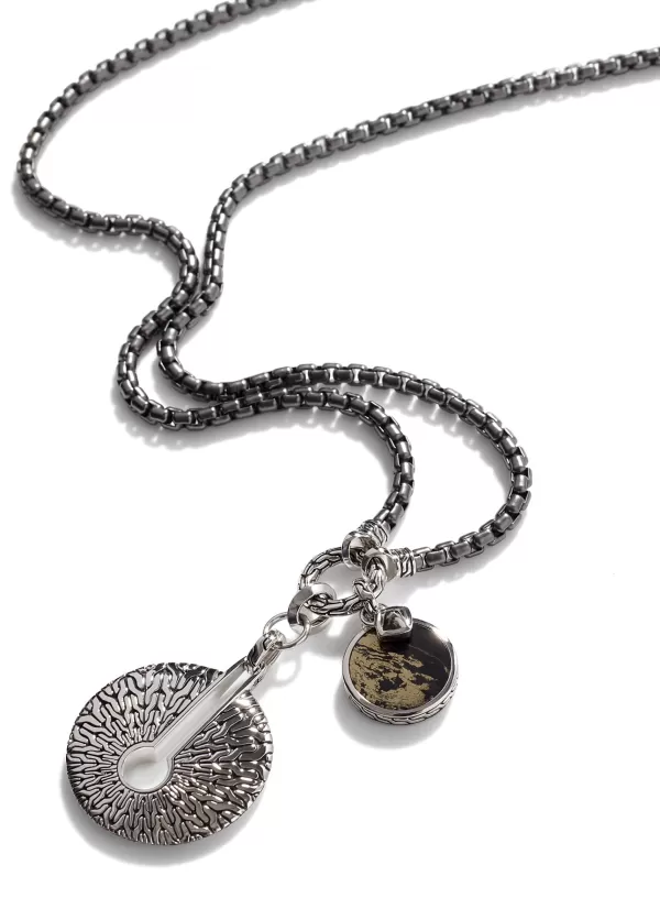 Fine Jewellery>JOHN HARDY Classic Chain Sterling Silver Amulet Keychain Pendant Necklace — Size 24