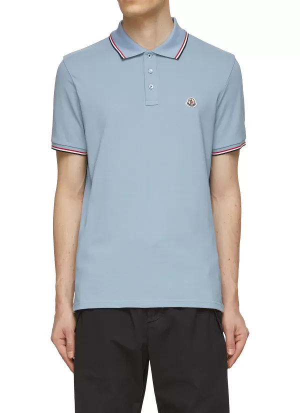 Polos>MONCLER Classic Cotton Polo Shirt