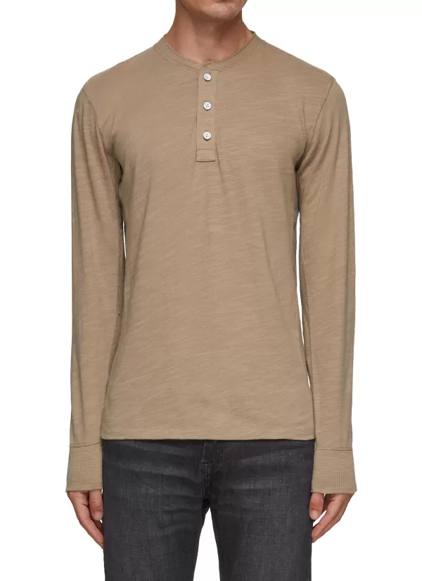 T-Shirts>RAG & BONE Classic Henley Shirt