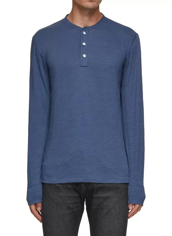 T-Shirts>RAG & BONE Classic Henley Shirt