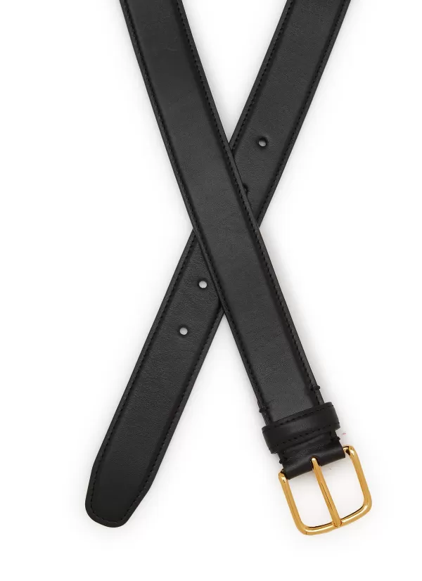 Belts>THE ROW Classic Leather Belt