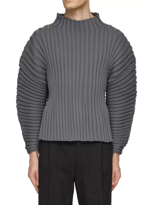 Pullovers & Hoodies>CFCL Colimacon Ribbed Knit Top