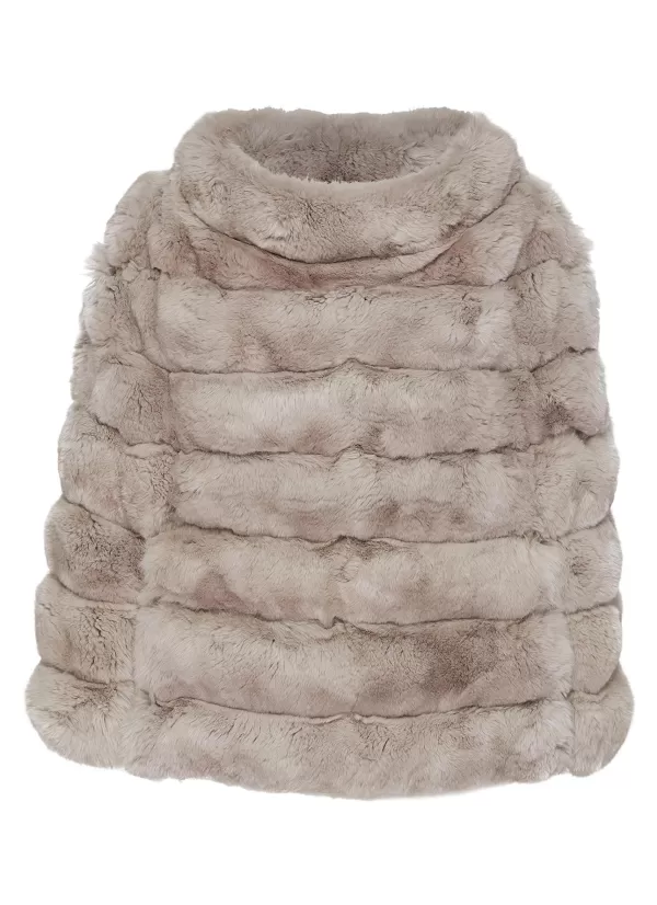 Scarves & Wraps>FABIO GAVAZZI Collared Chinchilla Fur Cape