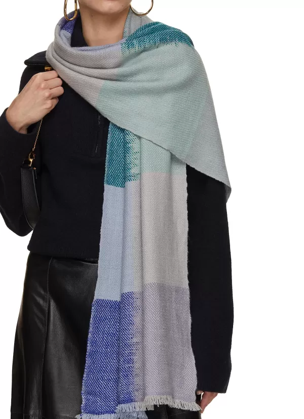 Scarves & Wraps>ME & K Colourblock Cashmere Scarf