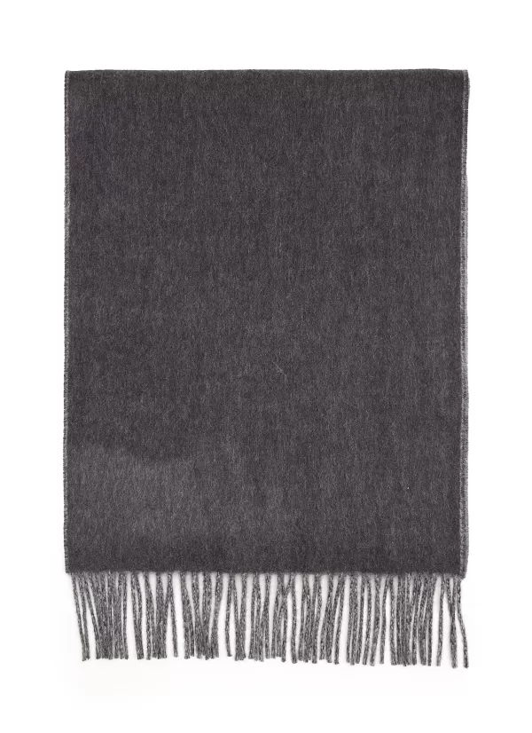 Scarves>JOHNSTONS OF ELGIN Contrast Reversible Cashmere Scarf