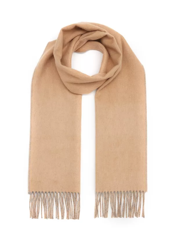 Scarves>JOHNSTONS OF ELGIN Contrast Reversible Cashmere Scarf