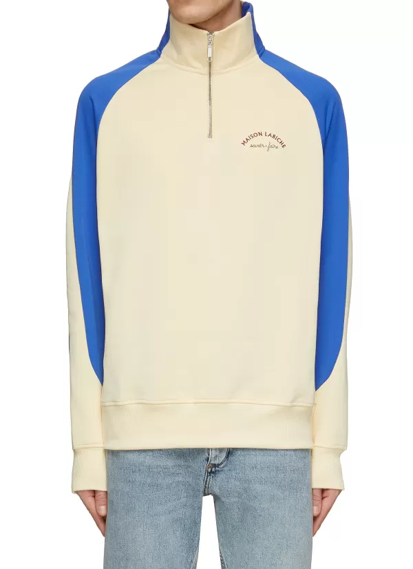 Pullovers & Hoodies>MAISON LABICHE Contrast Sleeve Sweatshirt