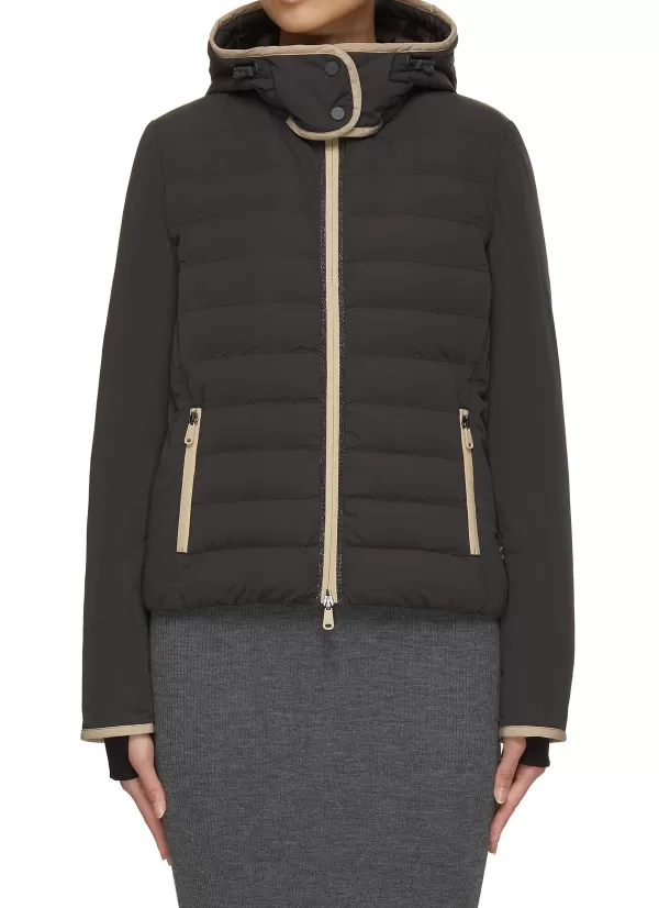 Jackets>BRUNELLO CUCINELLI Contrast Trim Ski Down Puffer Jacket